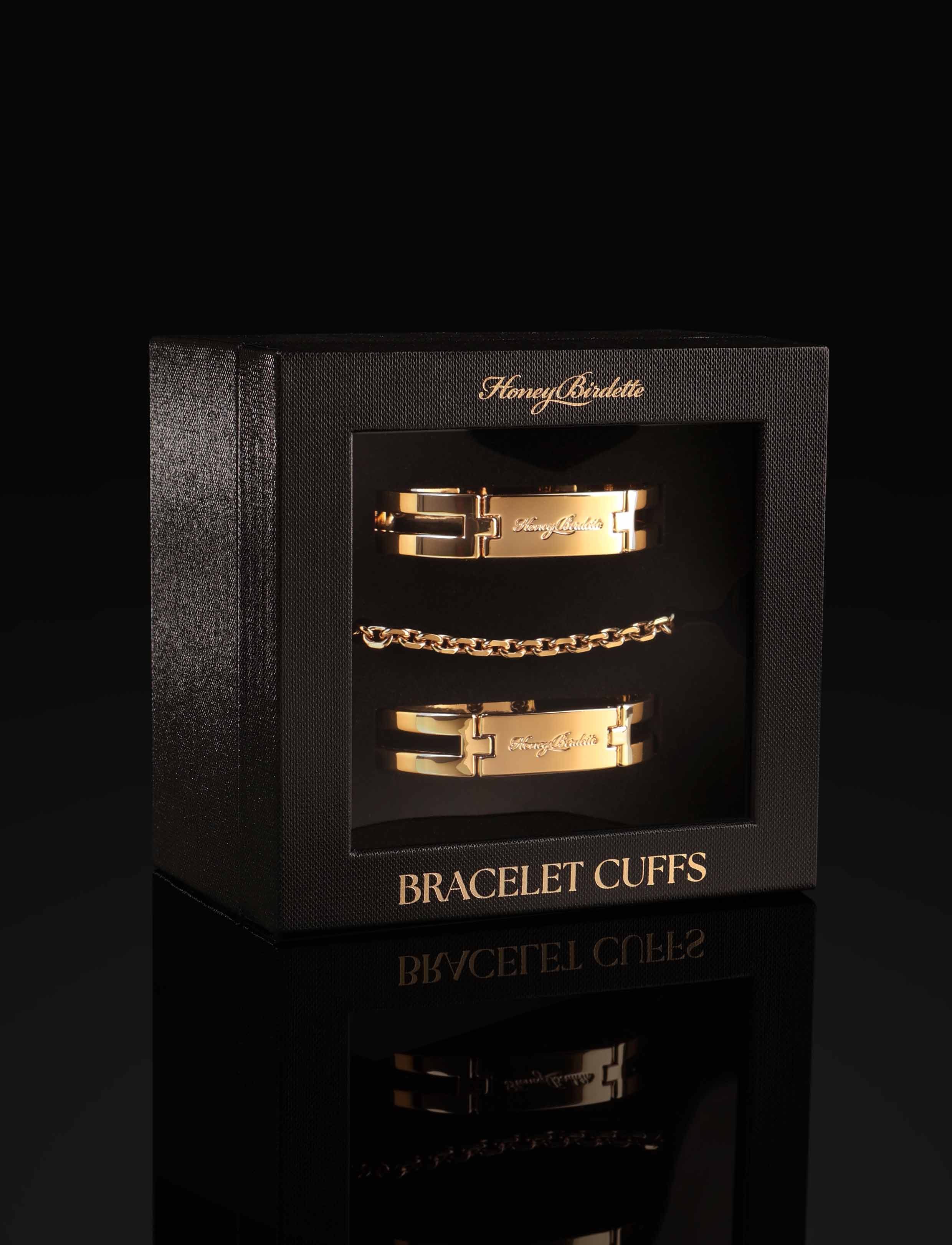 Gold Bracelet Cuffs - Image 2