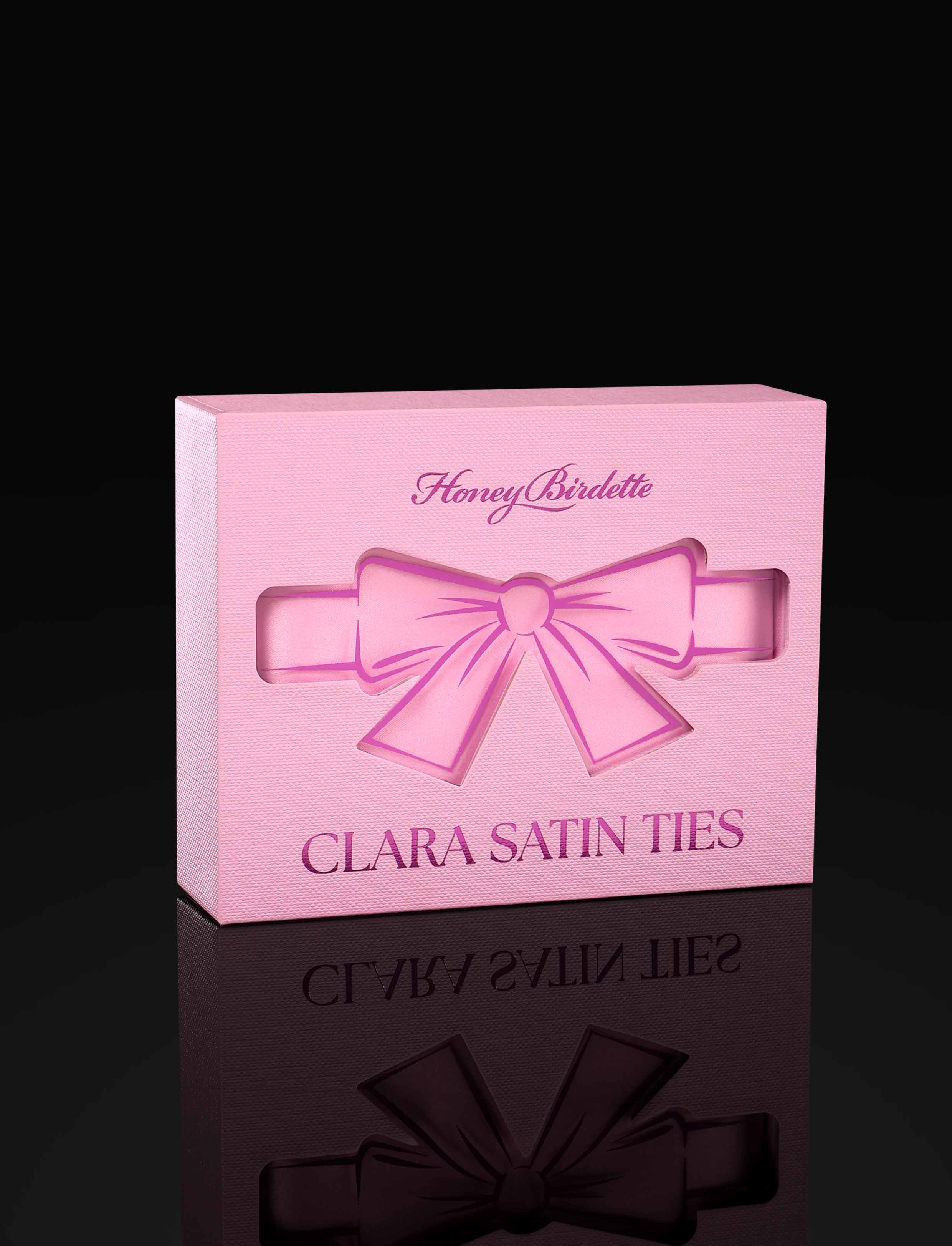 Clara Satin Ties Pink - Image 6