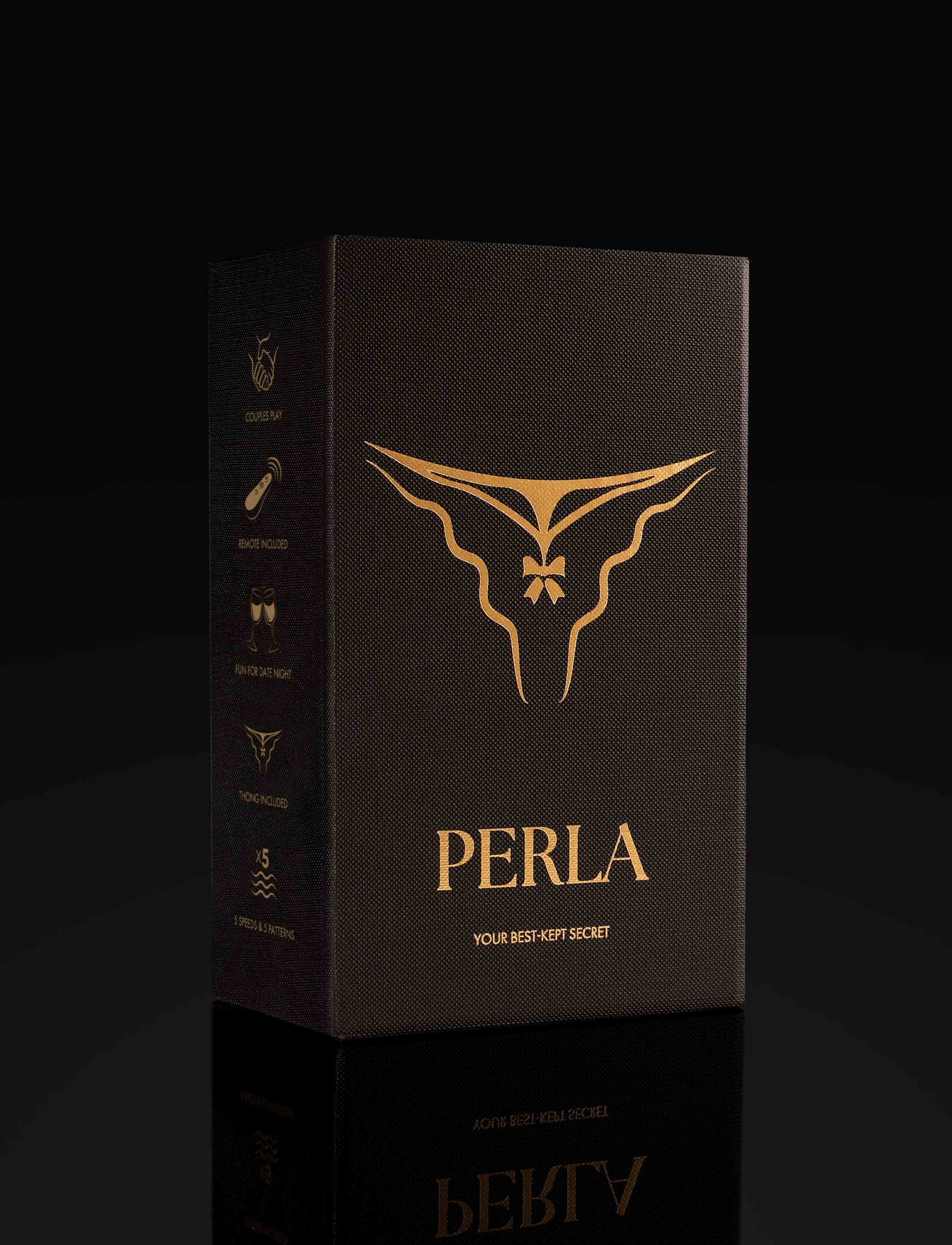 Perla Black Vibrating Thong - Image 6